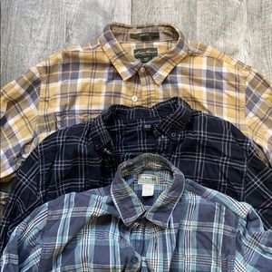 Make an offer! 3 men’s flannel shirts